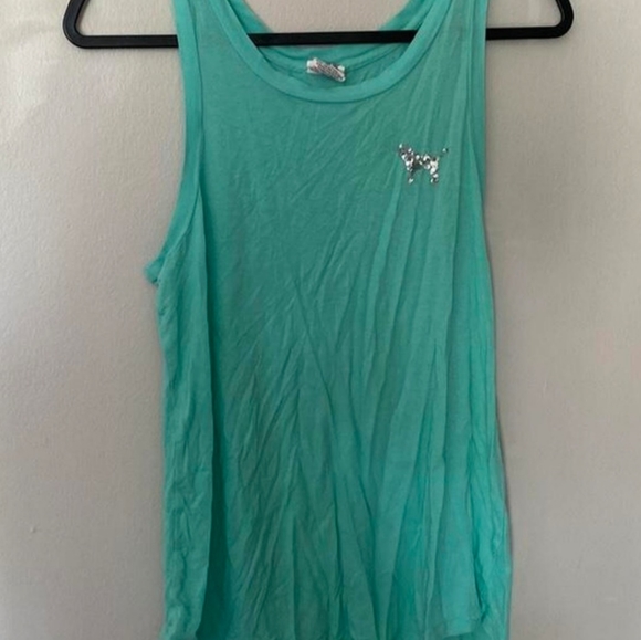 Pink victoria secret bling tanktop - Picture 2 of 2
